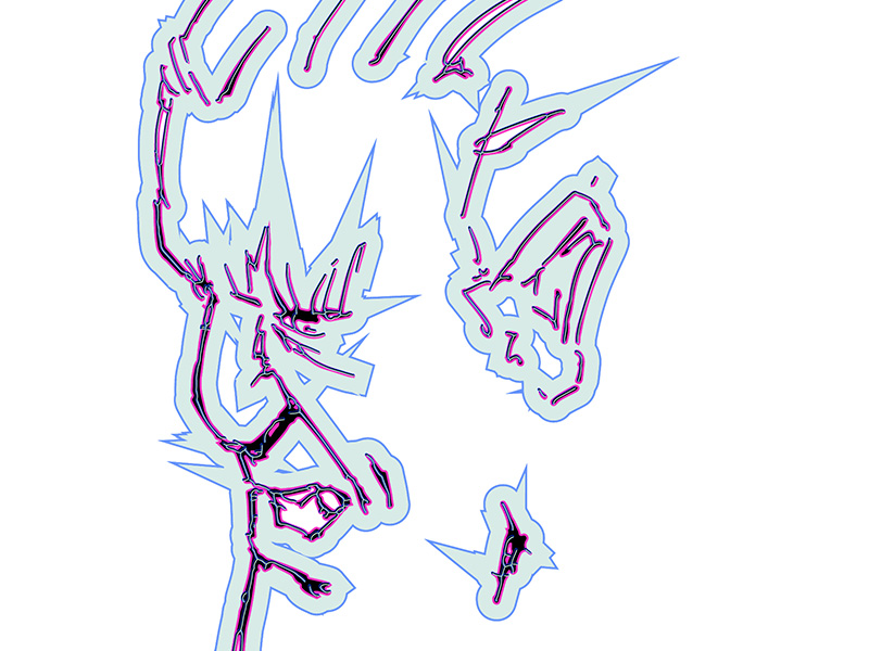 drawing of an unknown person,