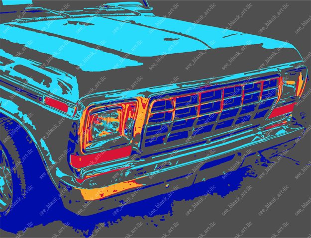 ford grill, in grey